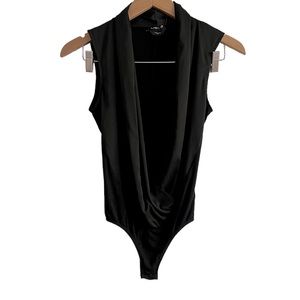 bebe open front bodysuit.